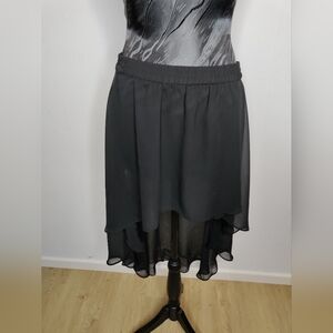 Forever 21 Charcoal High-Low Skirt